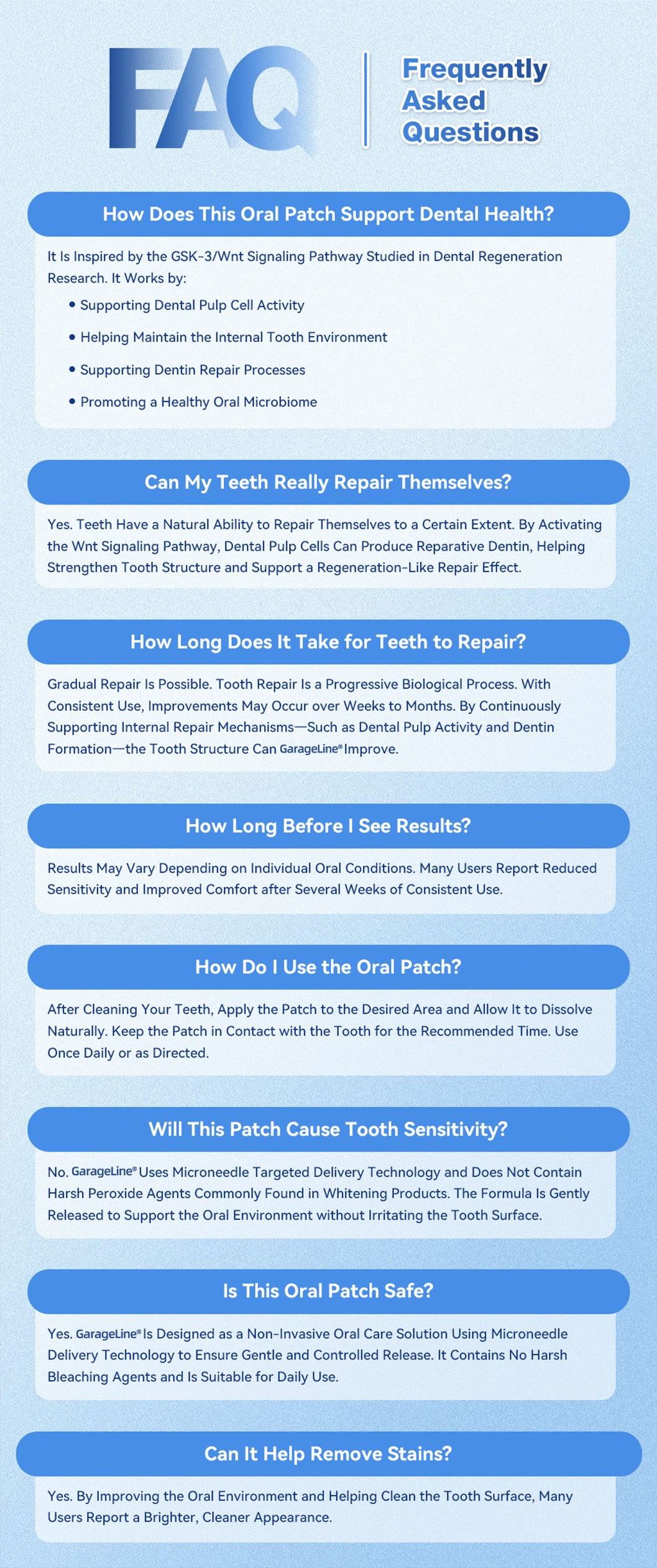 GаrаgеLіnе® 🦷 Tideglusib Fast‑Dissolving Tooth & Gum Repair Oral Strips 📦 (Supports tooth repair and helps relieve gum discomfort and other common oral concerns)