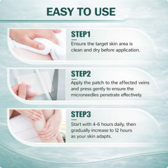 🌸𝐇𝐞𝐚𝐥𝐫𝐢𝐳𝐞® VenoEase Soluble Microneedle Patch⚡Instant Relief, Long-Term Results ⚡