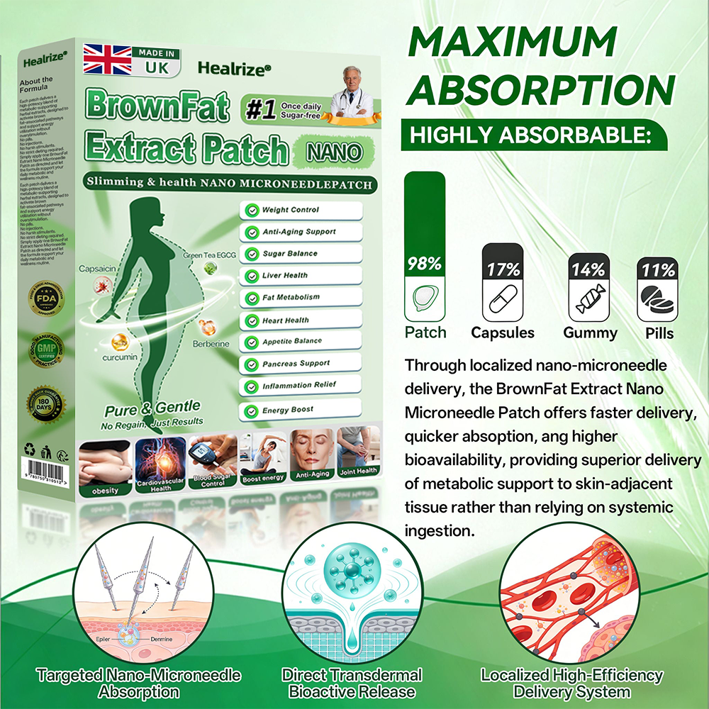 𝑶𝒇𝒇𝒊𝒄𝒊𝒂𝒍 𝑺𝒕𝒐𝒓𝒆🌿𝐇𝐞𝐚𝐥𝐫𝐢𝐳𝐞® 𝐁𝐫𝐨𝐰𝐧𝐅𝐚𝐭 𝐄𝐱𝐭𝐫𝐚𝐜𝐭 𝐍𝐚𝐧𝐨 𝐌𝐢𝐜𝐫𝐨𝐧𝐞𝐞𝐝𝐥𝐞 𝐏𝐚𝐭𝐜𝐡(𝙅𝙪𝙨𝙩 𝙤𝙣𝙘𝙚 𝙖 𝙙𝙖𝙮, 𝙫𝙞𝙨𝙞𝙗𝙡𝙚 𝙘𝙝𝙖𝙣𝙜𝙚𝙨 𝙞𝙣 7 𝙙𝙖𝙮𝙨)