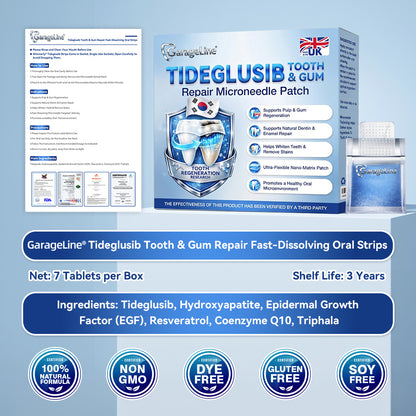 GаrаgеLіnе® 🦷 Tideglusib Fast‑Dissolving Tooth & Gum Repair Oral Strips 📦 (Supports tooth repair and helps relieve gum discomfort and other common oral concerns)