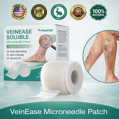 🇬🇧👨‍⚕️✅𝐇𝐞𝐚𝐥𝐫𝐢𝐳𝐞® VenoEase Soluble Microneedle Patch⚡Instant Relief, Long-Term Results ⚡
