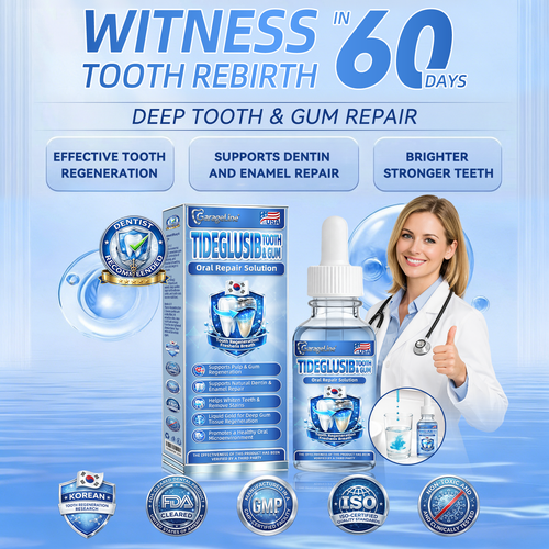 GarageLine® Tideglusib Tooth and Gum Repair Solution🔥🔥( Rebuild Enamel & Dentin Strengthen Gums. Eradicate Tartar & Odor Stop Tooth Sensitivity)